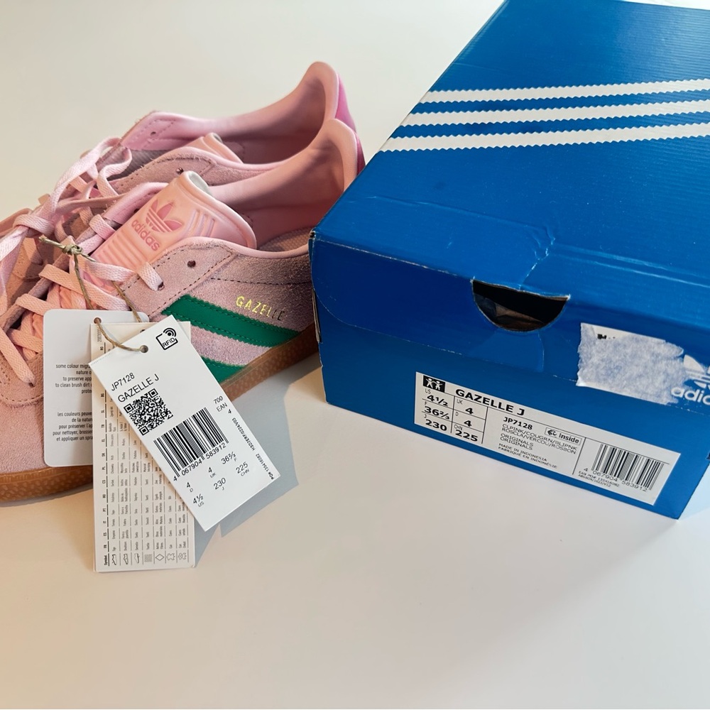 Adidas Gazelle - Pink - Girls Kids 4.5 - NWT - Picture 2 of 2
